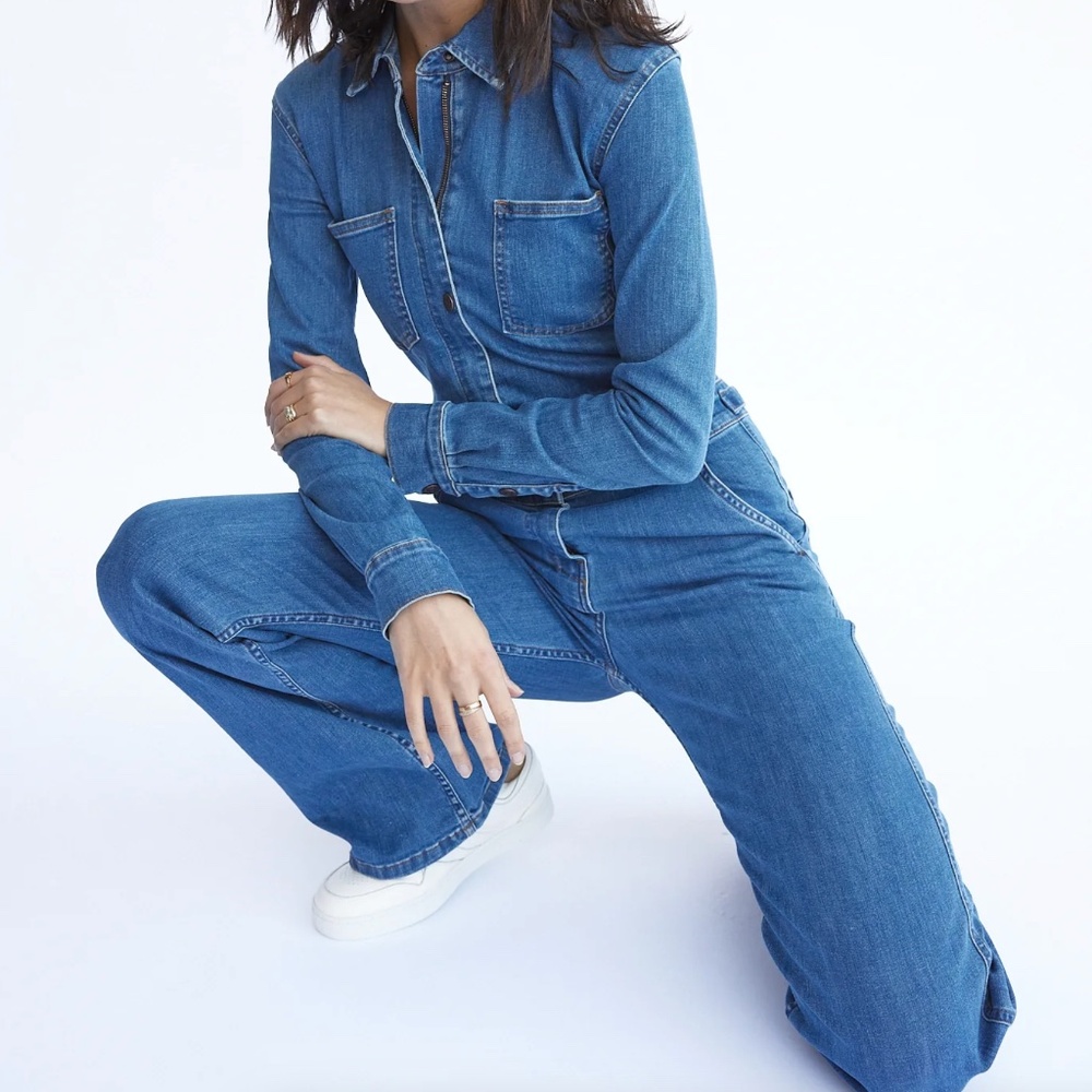 NWT Luxury Denim Jumpsuit - USA Made